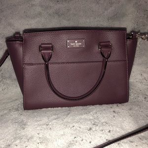 Plum kate spade bag
